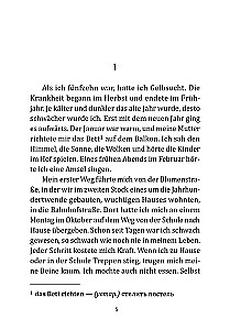 Der Vorleser. Buch zum Lesen in deutscher Sprache