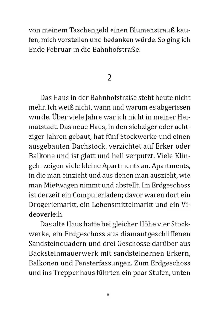 Der Vorleser. Buch zum Lesen in deutscher Sprache