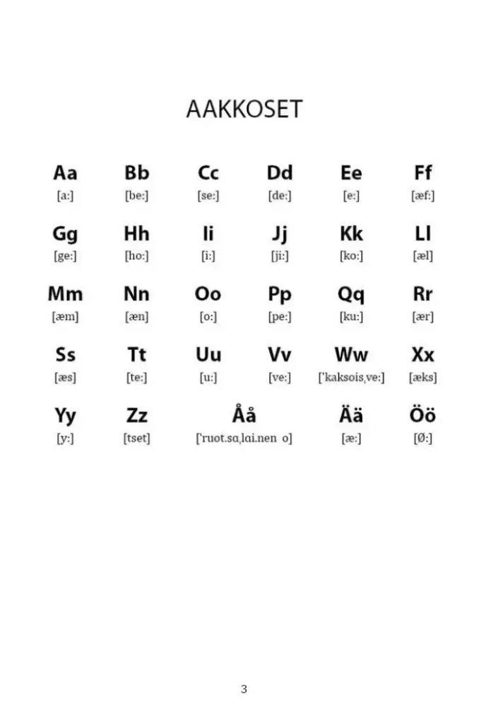 Fröhliche Schreibübungen der finnischen Sprache