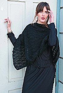 Stylische Ponchos und Capes. Stricken mit Nadeln