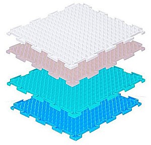 Modularer Teppich - Eiskristalle (hart)