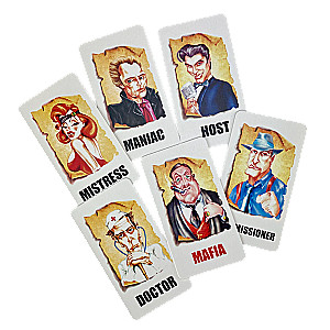 Brettspiel - Mafia (mit Plastikmasken)