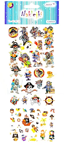 Sticker-Set - Piraten, assortiert