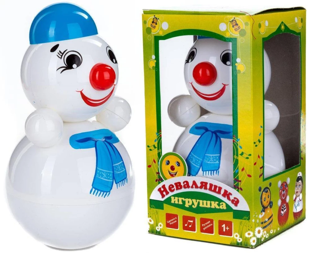 Wackelkopfspielzeug - Schneemann, 22,5 cm