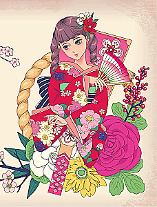 Vintage Japan. Märchenhafte Retro-Illustrationen von Mari Katogi