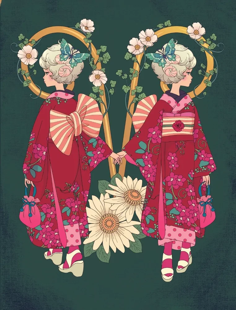 Vintage Japan. Märchenhafte Retro-Illustrationen von Mari Katogi