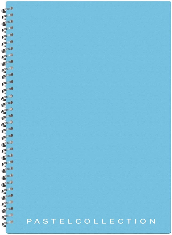 Notizbuch A4 - Pastellkollektion Blau/Minze