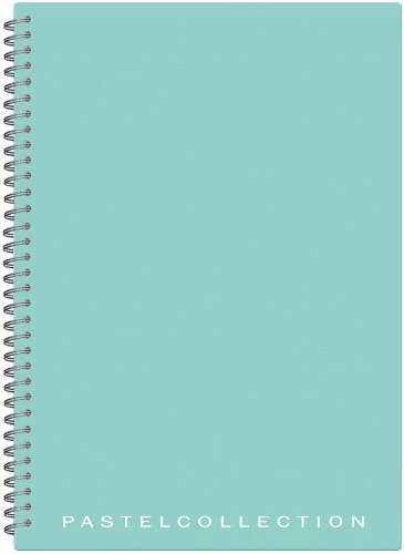 Notizbuch A4 - Pastel Collection Mint/Blue