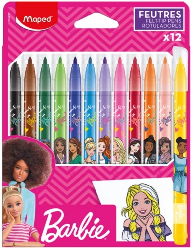 Marker Maped. Barbie, 12 Farben