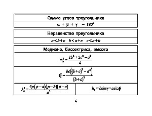 Formeln der Geometrie