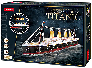 3D-Puzzle - Titanic mit LED-Beleuchtung, 266 Teile