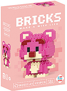 3D конструктор - BRICKS. Медведь, 151 деталей