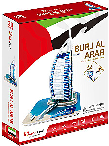 3D Puzzle - Hotel Burj Al Arab, Dubai, 46 Teile