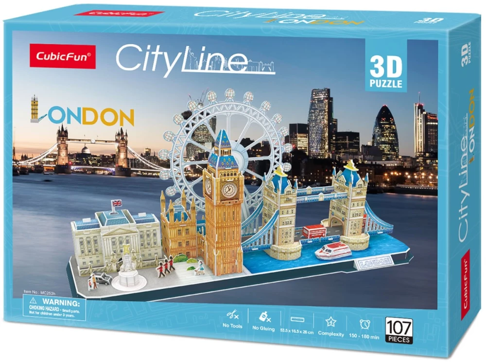 3D-Puzzle - London, 107 Teile