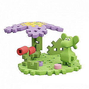 Конструктор Marioinex Mini Waffle: Diplodocus And Jungle (25 элементов)