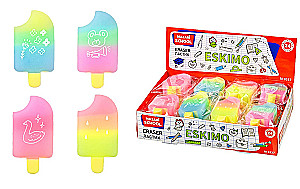 Radiergummi - ESKIMO (Assortiment, 4 Designs)