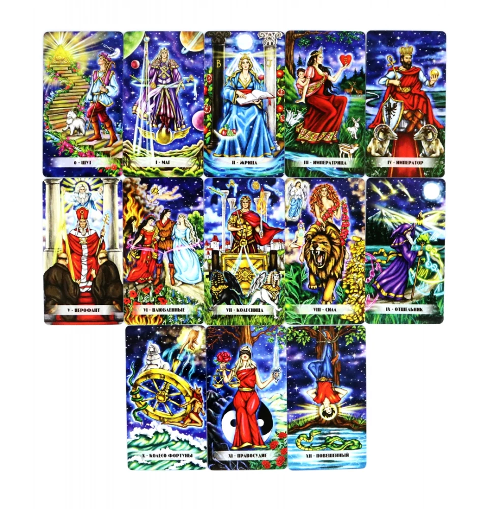 Smaragdenes Tarot (78 Karten + Anleitung)