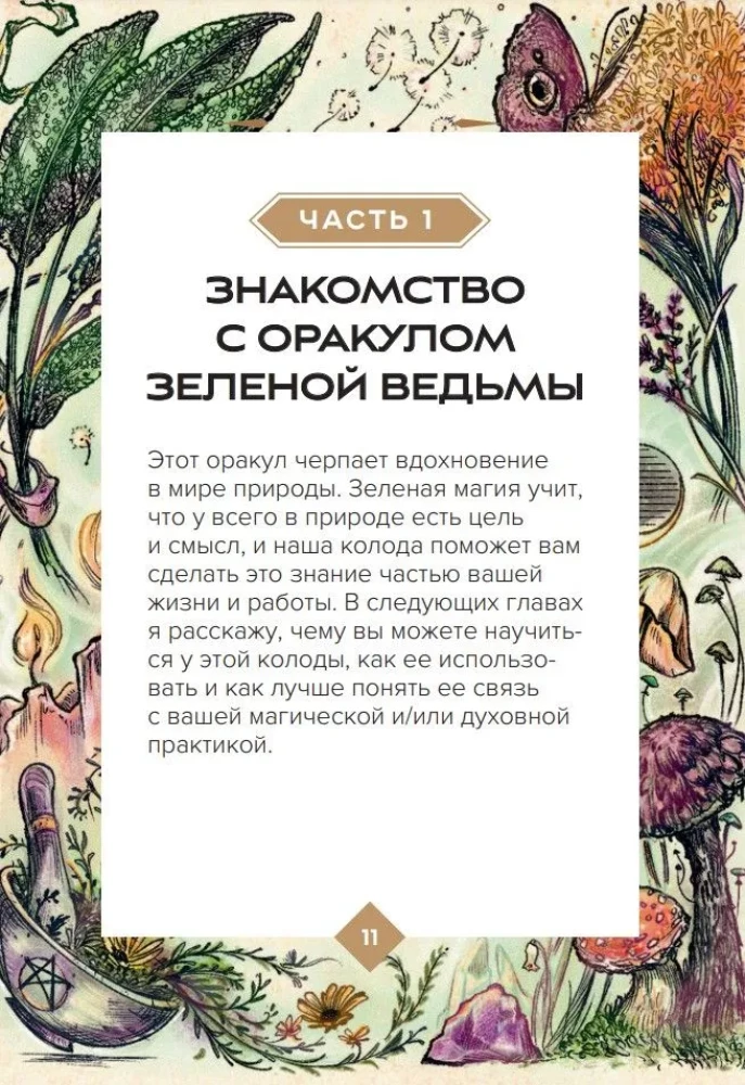 Зеленая ведьма. Колода-оракул. Откройте для себя силу и мудрость природной магии (50 карт и руководство)